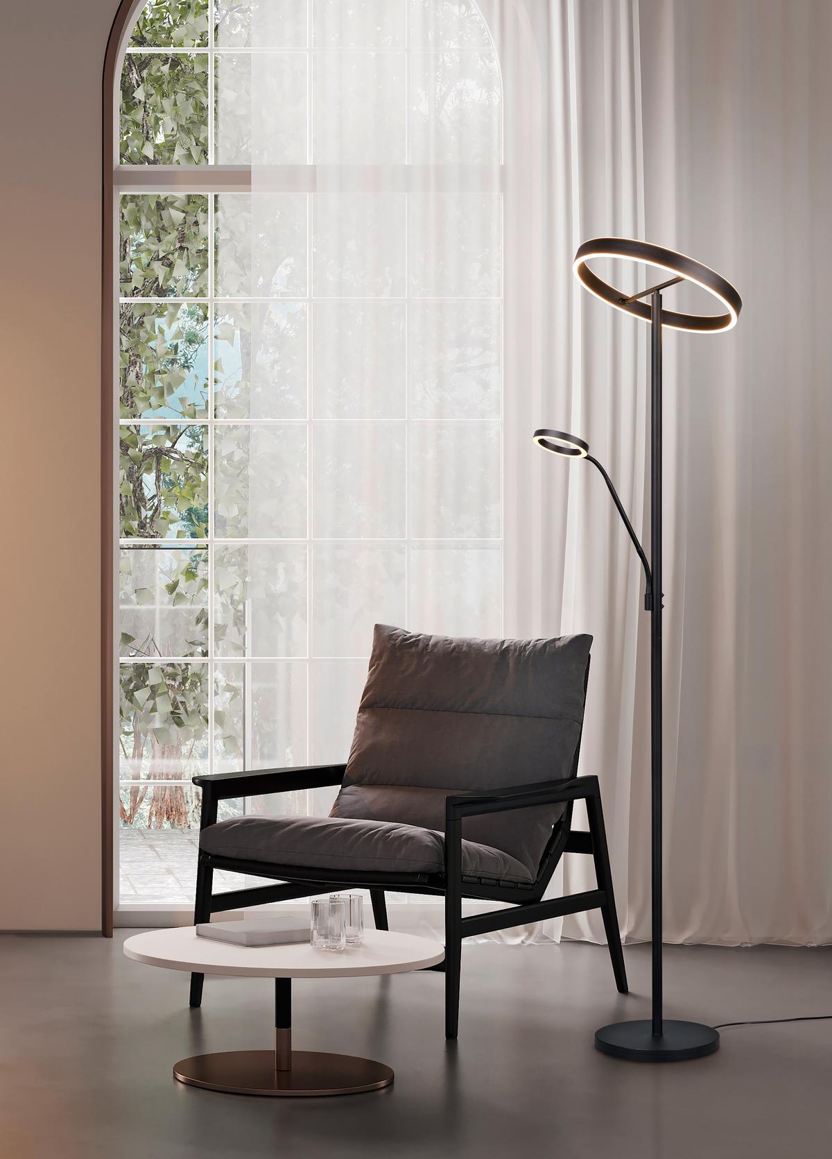 LAMPA STOJĄCA LED 449510232 WILLIS - czarny, Design, metal (40/180cm) - Trio Leuchten