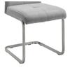 SVIKTSTOL LUCIE - ljusgrå/kromfärg, Modern, metall/trä (42,5/98/45cm) - Bessagi Home