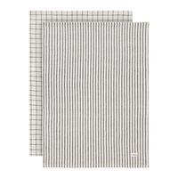 Konyharuhaszett 2db Theo 50/70 - fekete/fehér, textil (50/70cm) - Mömax