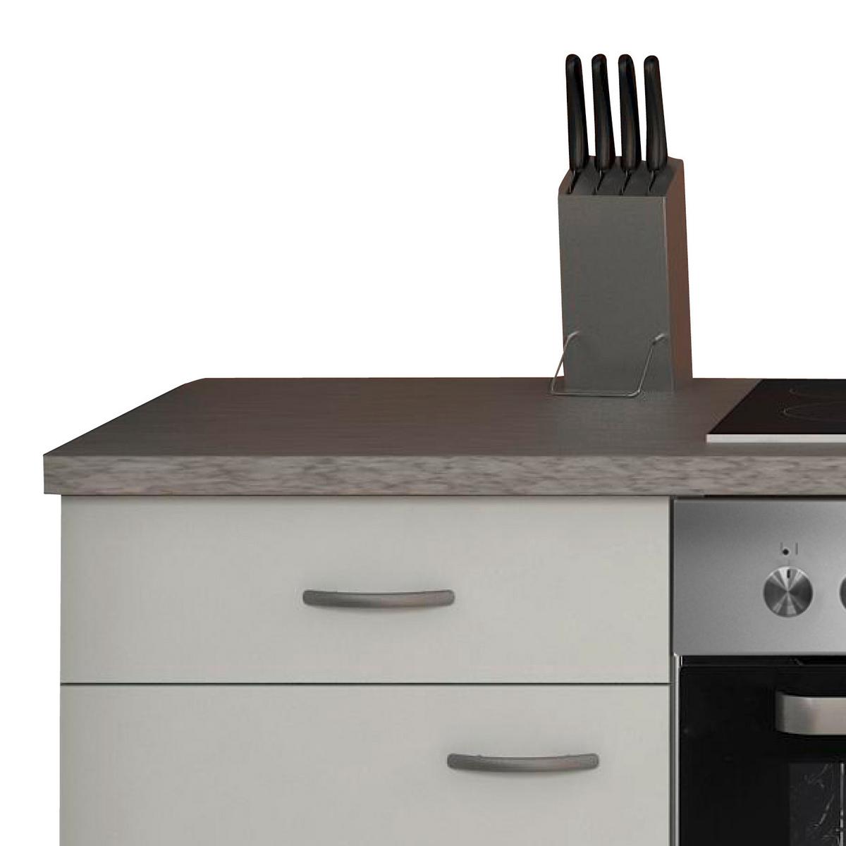 Kuhinjski Blok Z Aparati Wito, Bela - barve nerjavečega jekla/bela, Moderno, umetna masa/leseni material (220cm) - FlexWell