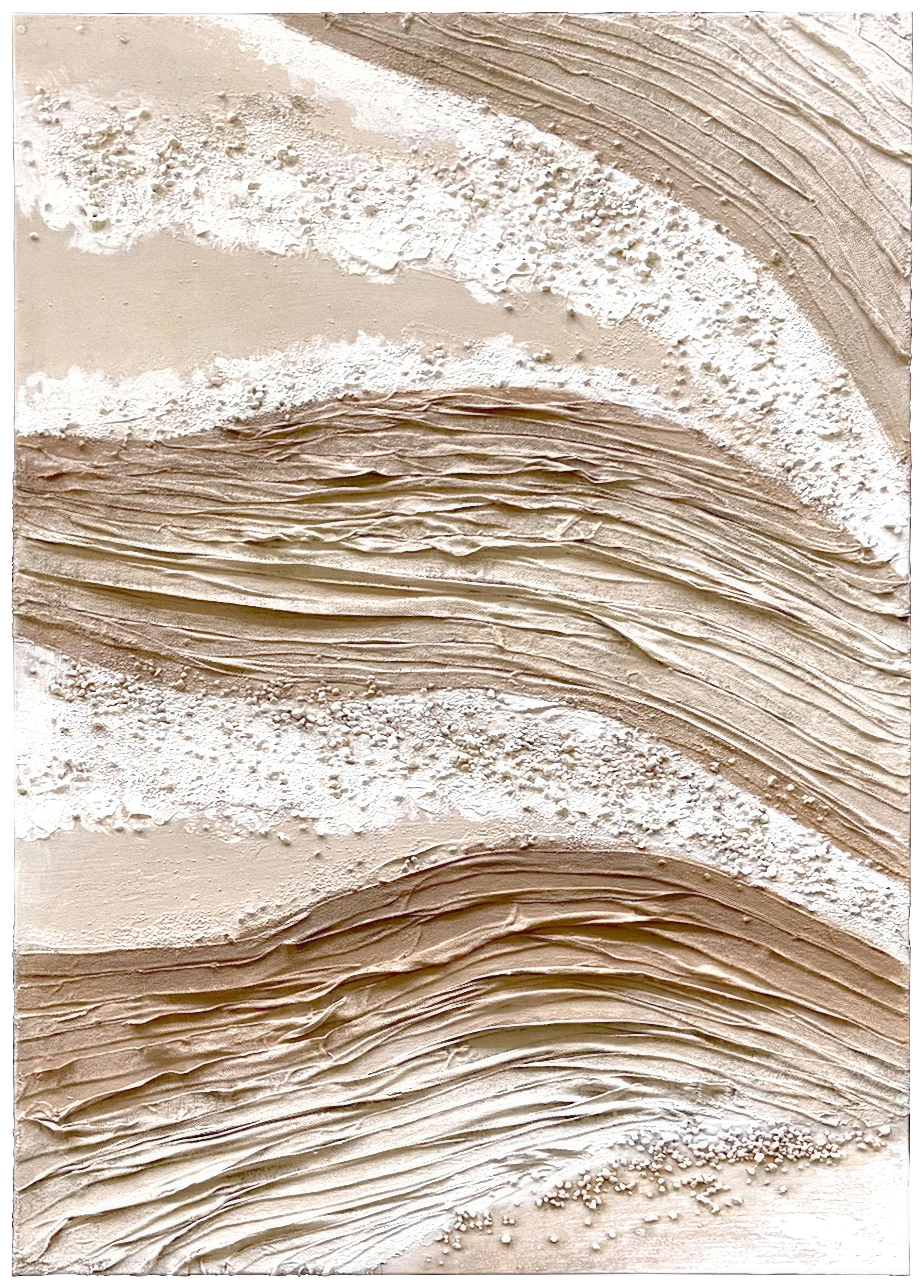 Vászonkép Denise Big - bézs/natúr színű, Modern, műanyag/textil (100/140cm) - Premium Living