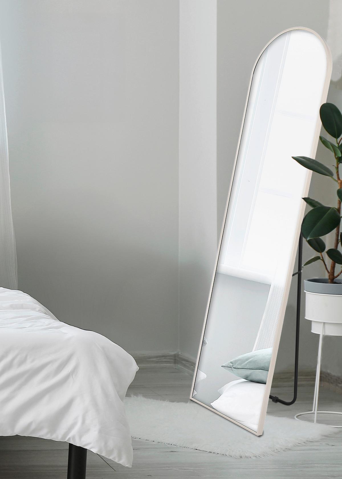 Álló Tükör Britt - homokszínű, Modern, Üveg/fém (40/160cm) - Mömax