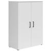 Komoda Multi - bijela/crna, Moderno, drvni materijal/plastika (80/115/40cm) - Modern Living