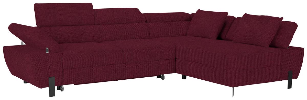 Kutna Garnitura Molina Mini - bordo/crna, Moderno, drvni materijal/drvo (277/189cm) - Mömax