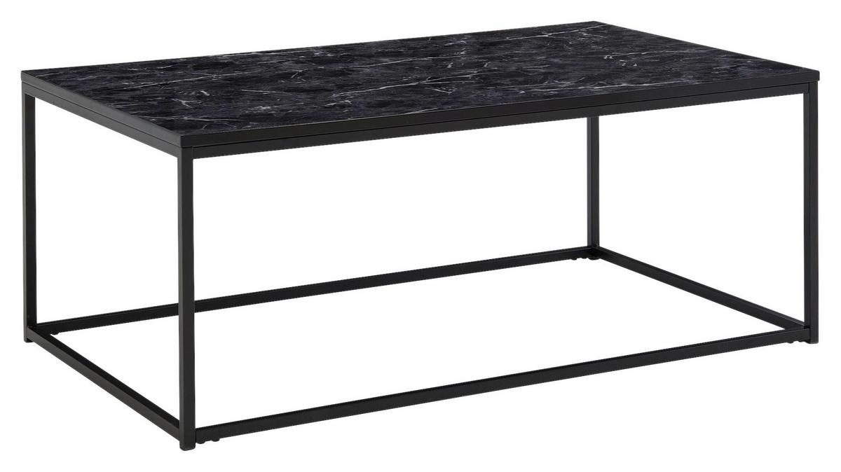 Klubska Miza Wohnling - črna, Moderno, kovina/leseni material (100/60/40cm) - MID.YOU
