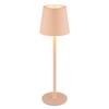 Akku-Tischleuchte Vannie Rosa/Weiß max. 3 Watt - Weiss/Rosa, Trend, Kunststoff/Metall (10,6/36cm) - Globo
