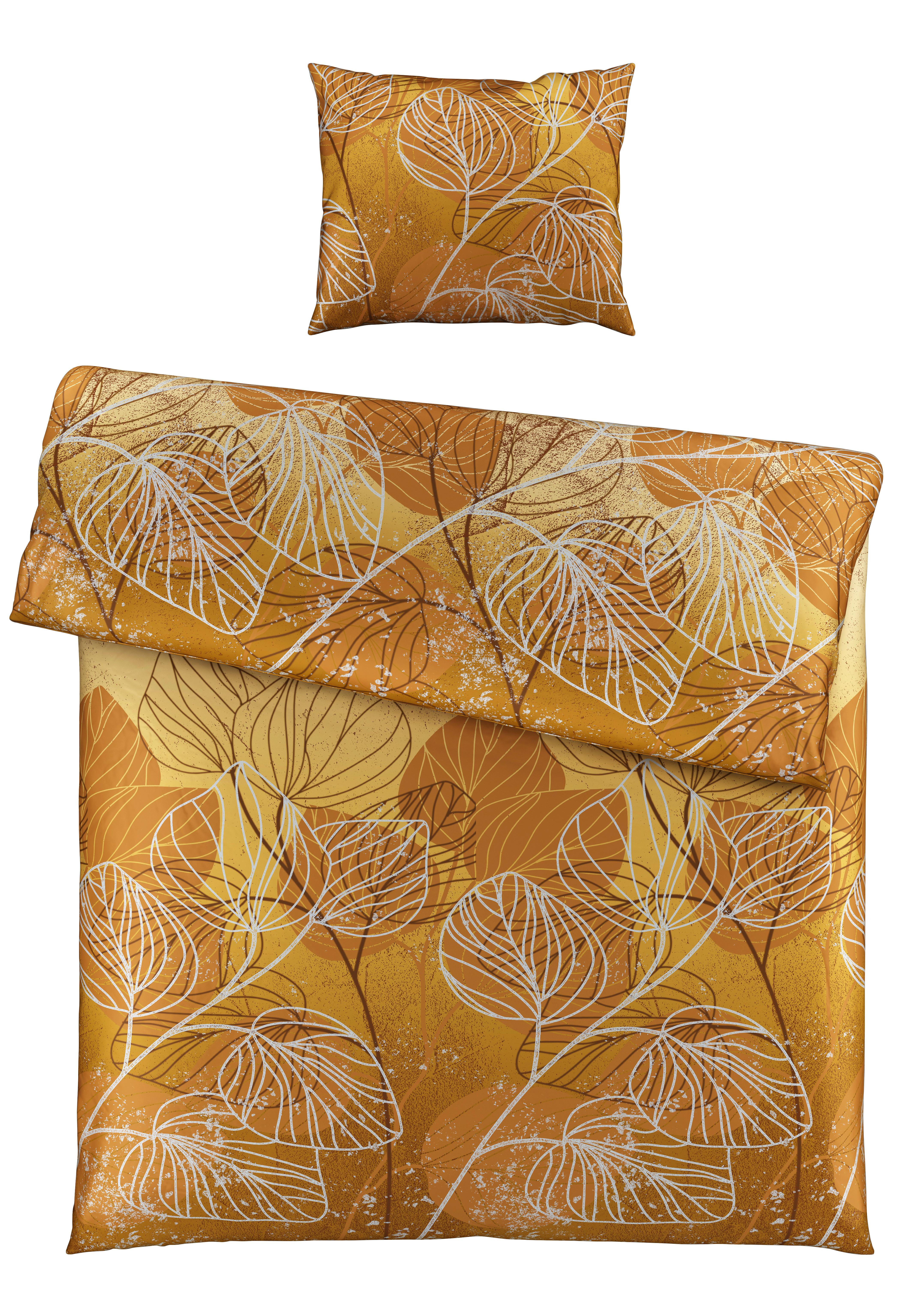 Bettwäsche Britt Ca. 160x210cm - Gelb, Konventionell, Textil (160/210cm) - Premium Living