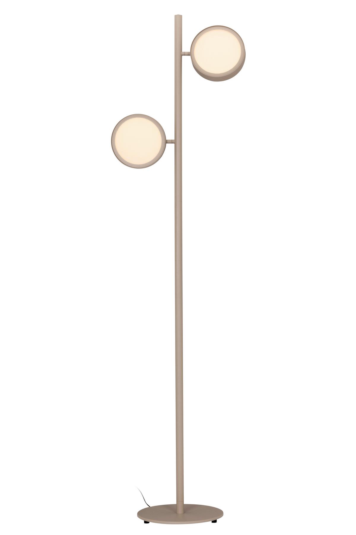 LAMPA STOJĄCA LED BELLEVUE - kolor piaskowy, Design, metal (43/28/162cm) - Dieter Knoll