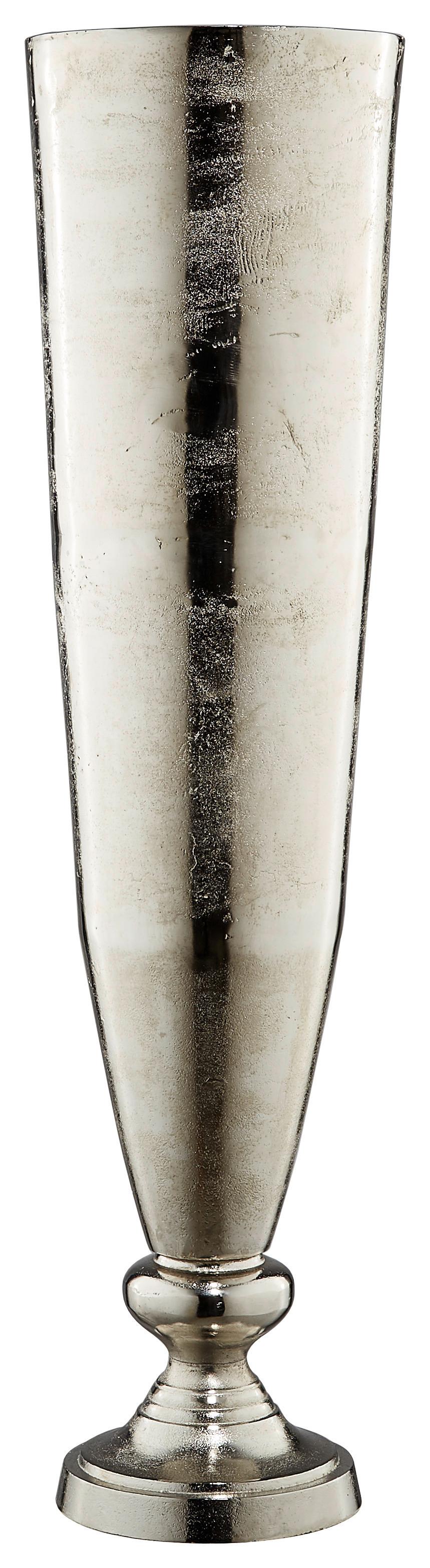 WAZON PODŁOGOWY AD-26965/94 - kolor niklowy, Basics, metal (24/92,5cm) - Ambia Home