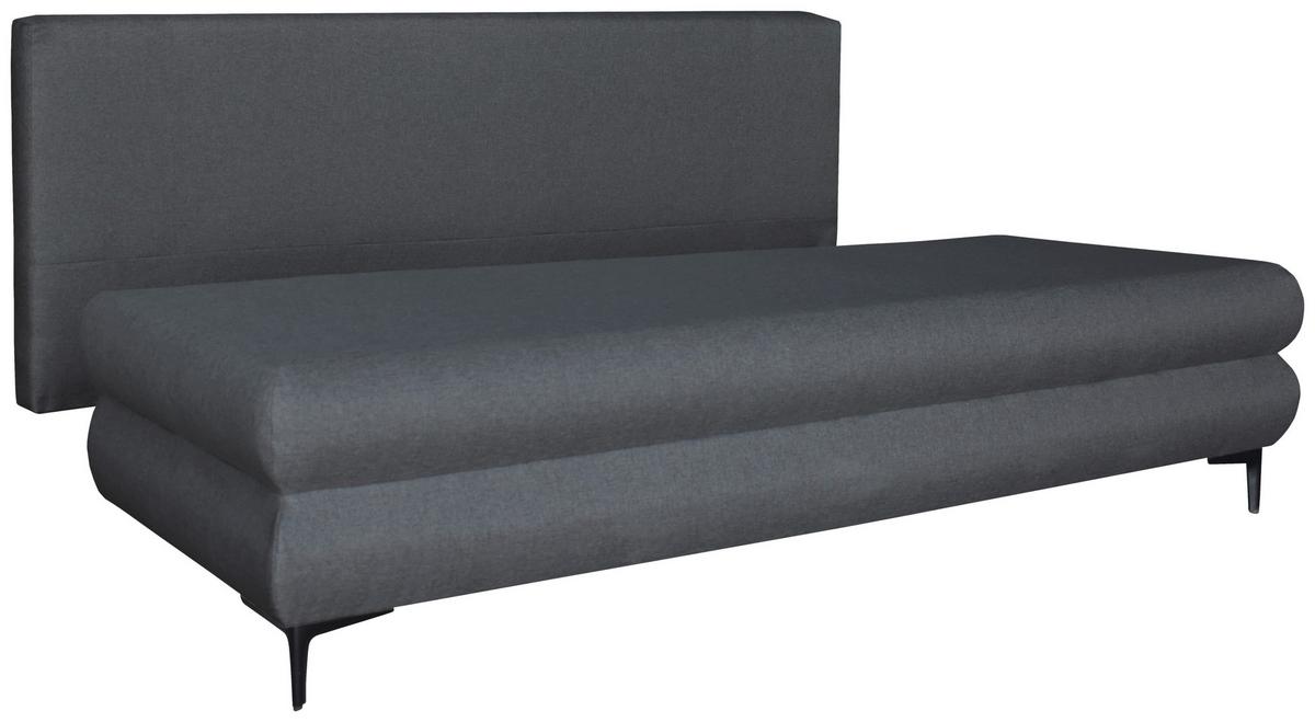 Canapea extensibilă SOHO - gri închis/gri, Modern, lemn/metal (201/89/89cm) - Best Price
