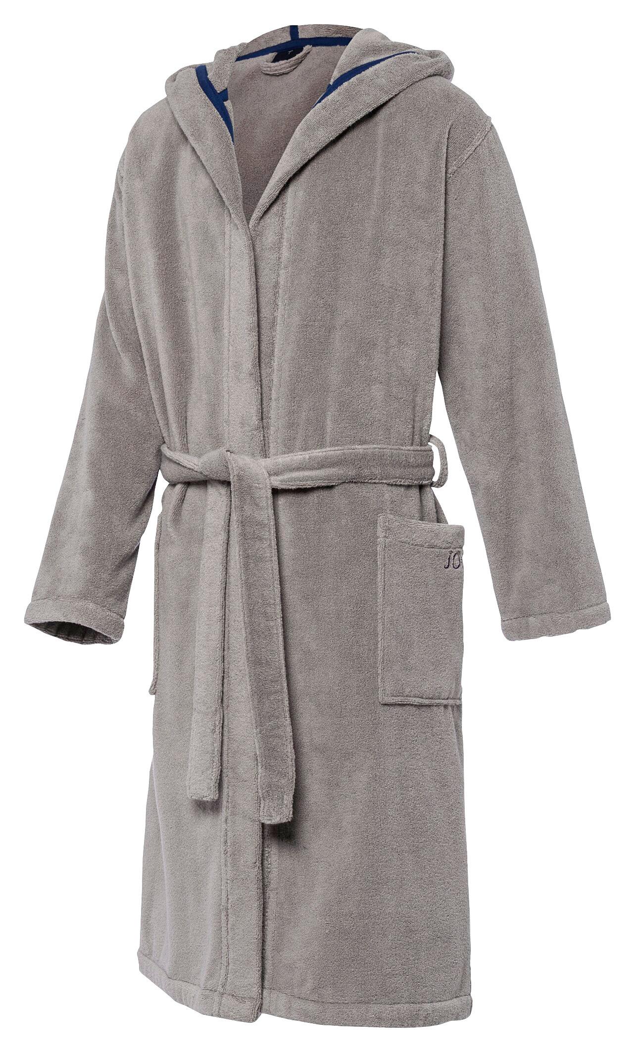 SZLAFROK KĄPIELOWY JOOP! MĘSKI - szary, Basics, tkanina (50/52null) - Joop!