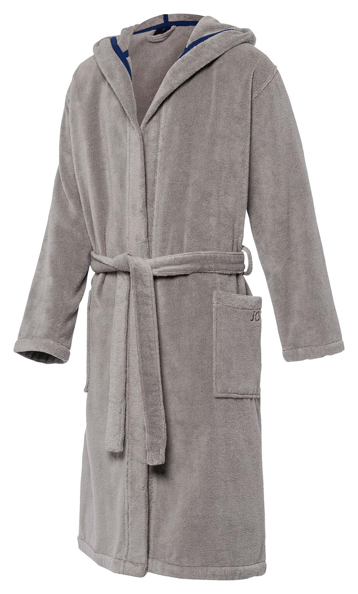 SZLAFROK KĄPIELOWY JOOP! MĘSKI - szary, Basics, tkanina (50/52null) - Joop!