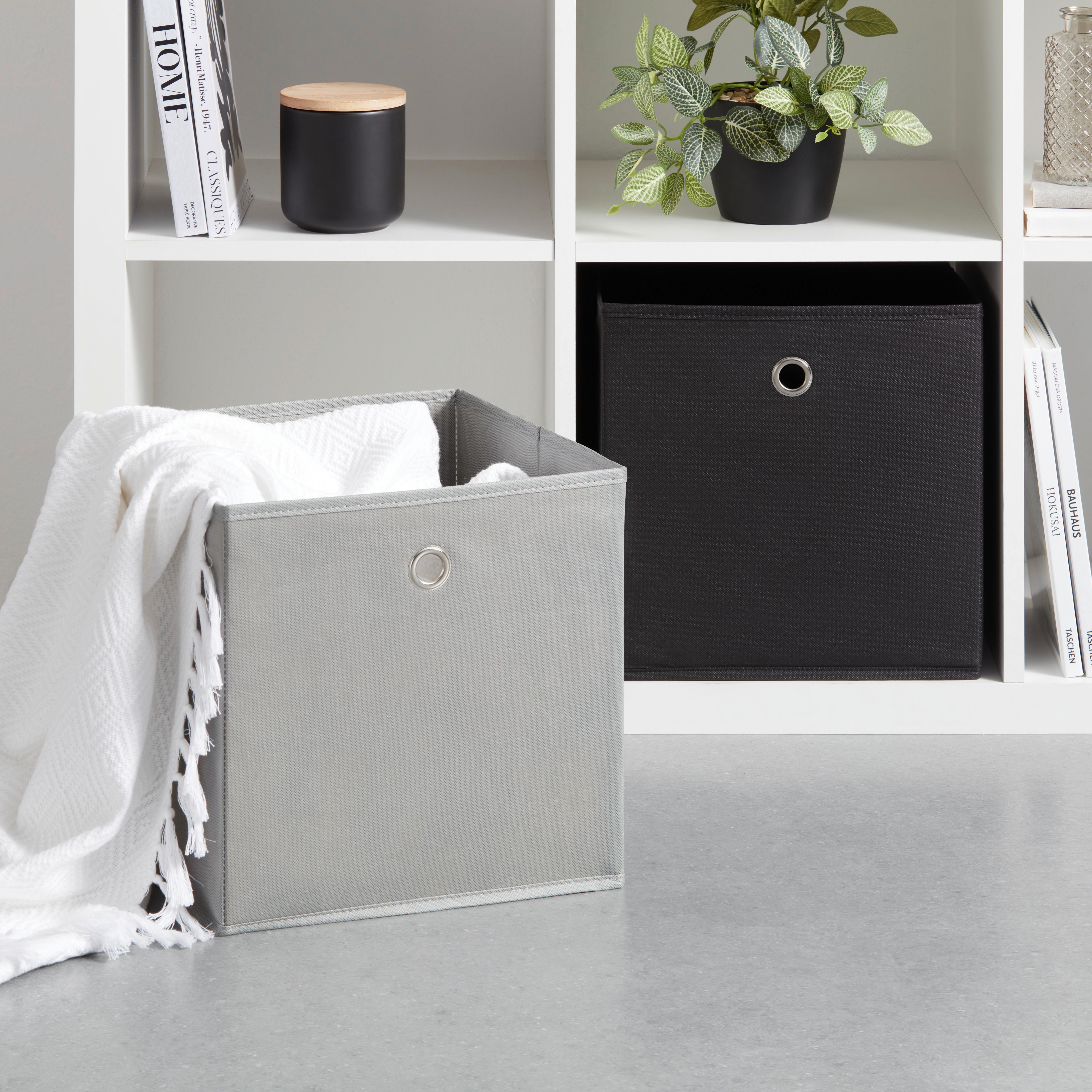 VOUWDOOS FIBI -EXT- - Grijs, Konventionell, Karton/Textiel (30/30/30cm) - Based