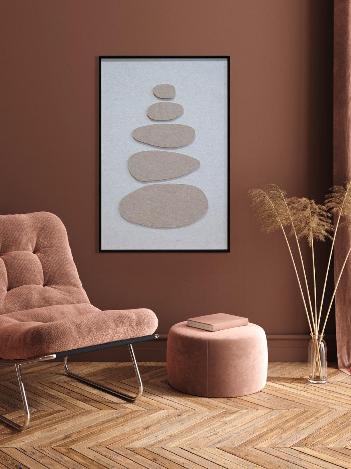 BILD SCA-FELTRO-ACUSTICO-009A - Beige/Schwarz, Basics, Holz/Kunststoff (80/120/10cm)