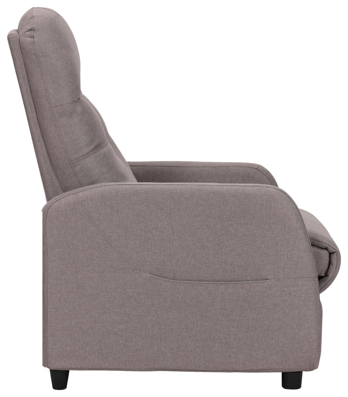 FOTEL TELEWIZYJNY CONG - czarny/taupe, Konventionell, metal/tkanina (74/104/91cm) - MID.YOU