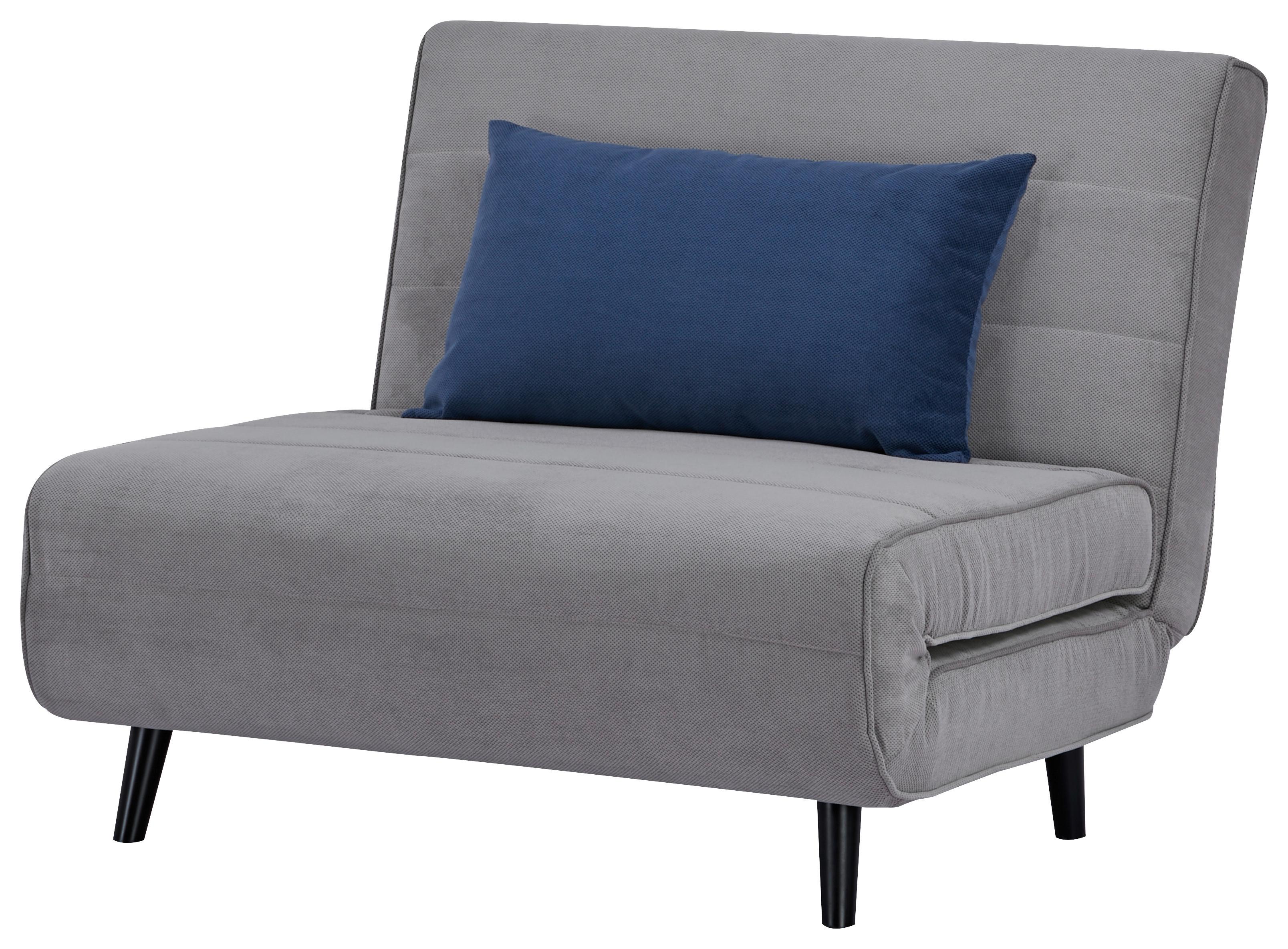 Fotelja Sven - siva/crna, Moderno, drvo/tekstil (101/81/90cm)