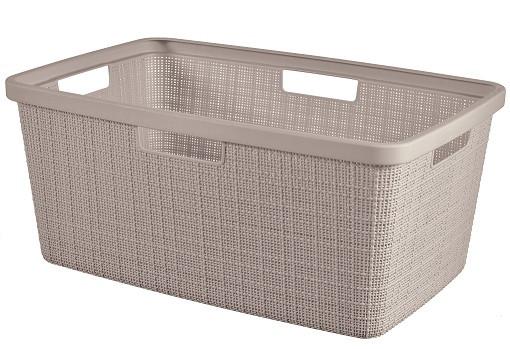 Szennyeskosár Jute - cappuccino, Basics, műanyag (59,4/25/39,4cm) - Curver
