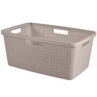 Szennyeskosár Jute - cappuccino, Basics, műanyag (59,4/25/39,4cm) - Curver