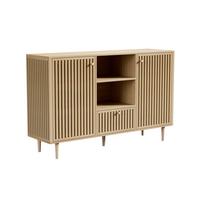 Komoda Barcelona - prirodne boje/zlatne boje, Lifestyle, papir/drvni materijal (142,8/90/40cm) - Modern Living