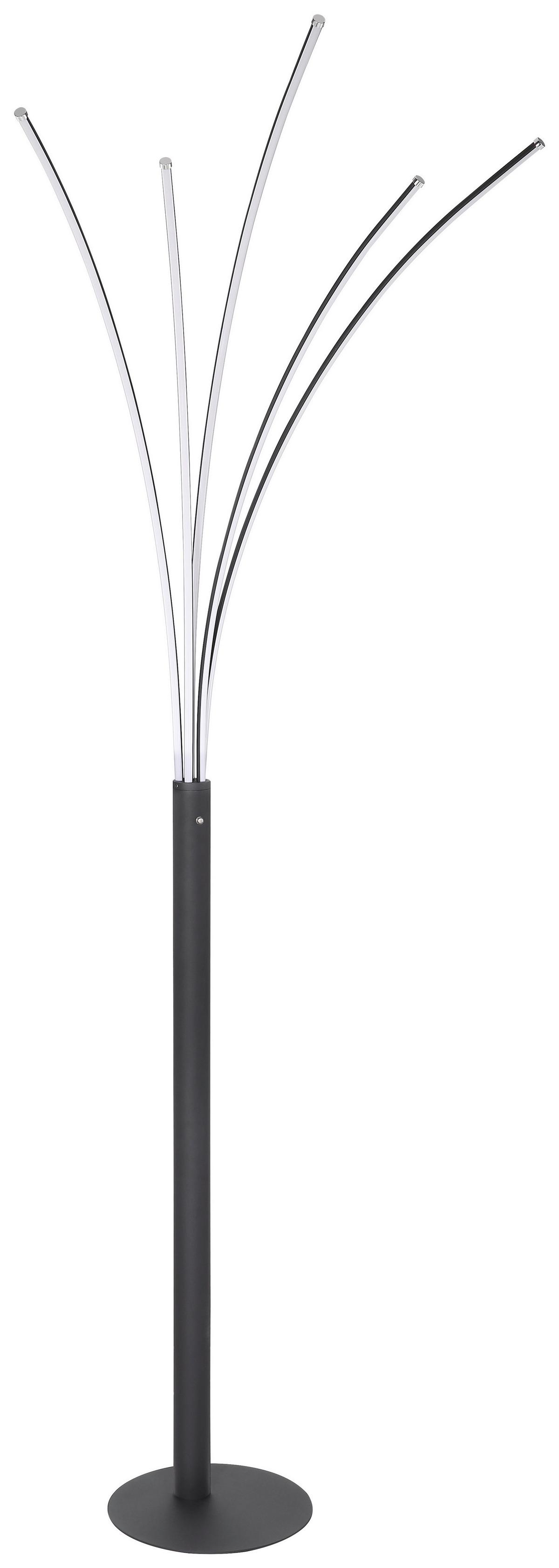 Svjetiljka Podna 59229b Bizzy - crna, Design, metal/plastika (56/60/187cm)