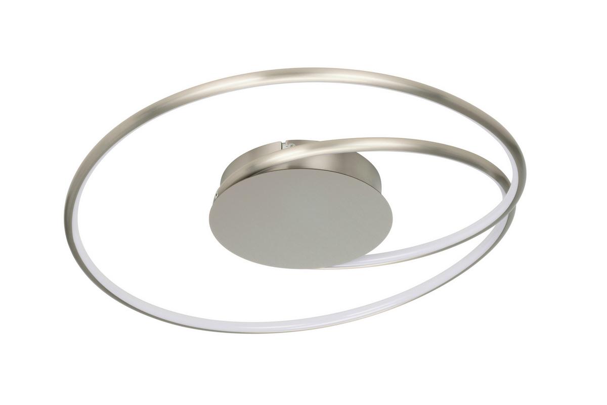 LAMPA SUFITOWA LED BIRMINGHAM *SBN* - kolor niklowy, Lifestyle, tworzywo sztuczne/metal (45/8cm) - Novel