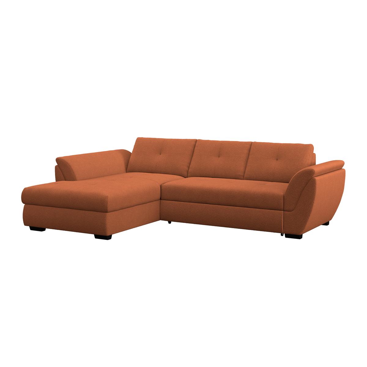 Kutna Garnitura Berisso - crna/terakota, Konvencionalno, tekstil/plastika (187/278cm) - Ondega