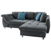 Sedežna Garnitura Agira, Antracit, Ležišče - barve kroma/modra, Design, tekstil (250/190cm) - Modern Living