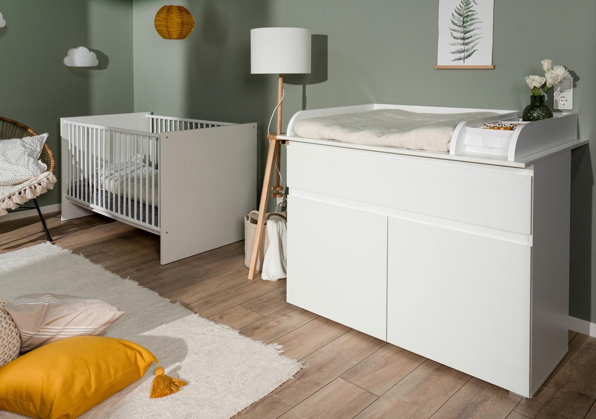 Previjalna Komoda Image, Bela - bela, Basics, leseni material (120/102/77cm) - MID.YOU