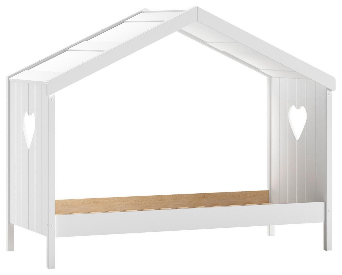 Hausbett Amori ca. 90x200 cm Weiß - Weiß, Natur, Holz/Holzwerkstoff (90/200cm) - Vipack