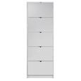 Schuhschrank in Weiß - Weiß, Glas/Holzwerkstoff (60/168/16cm) - MÖMAX modern living