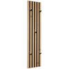 Garderobni Panel Alvor - boje hrasta/crna, Trend, drvni materijal (23,5/100/8,3cm) - Modern Living