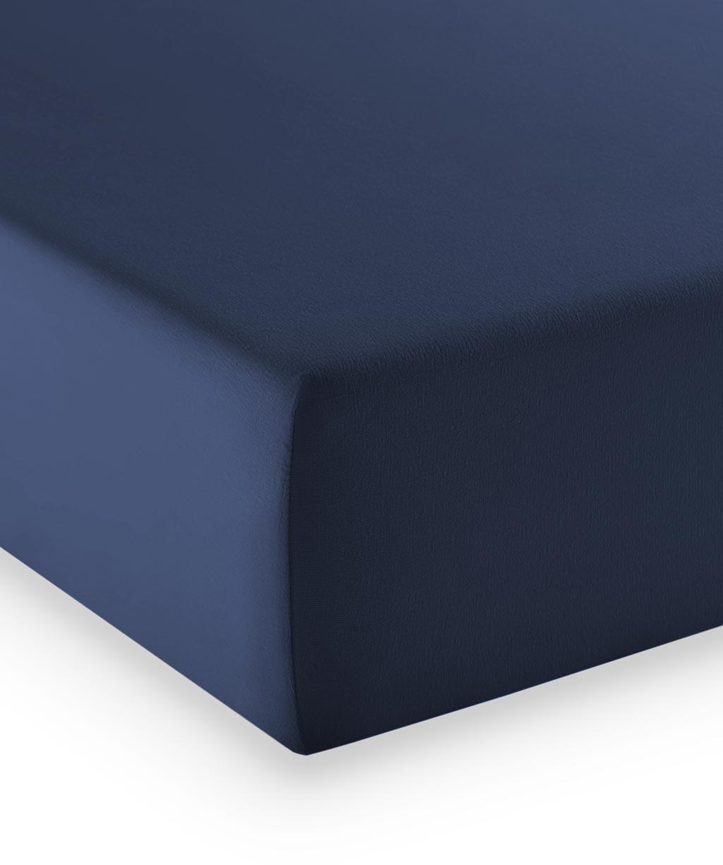 Fixleintuch Q 4000 70 - Dunkelblau, Basics, Textil (180-200/200-210cm) - Fleuresse