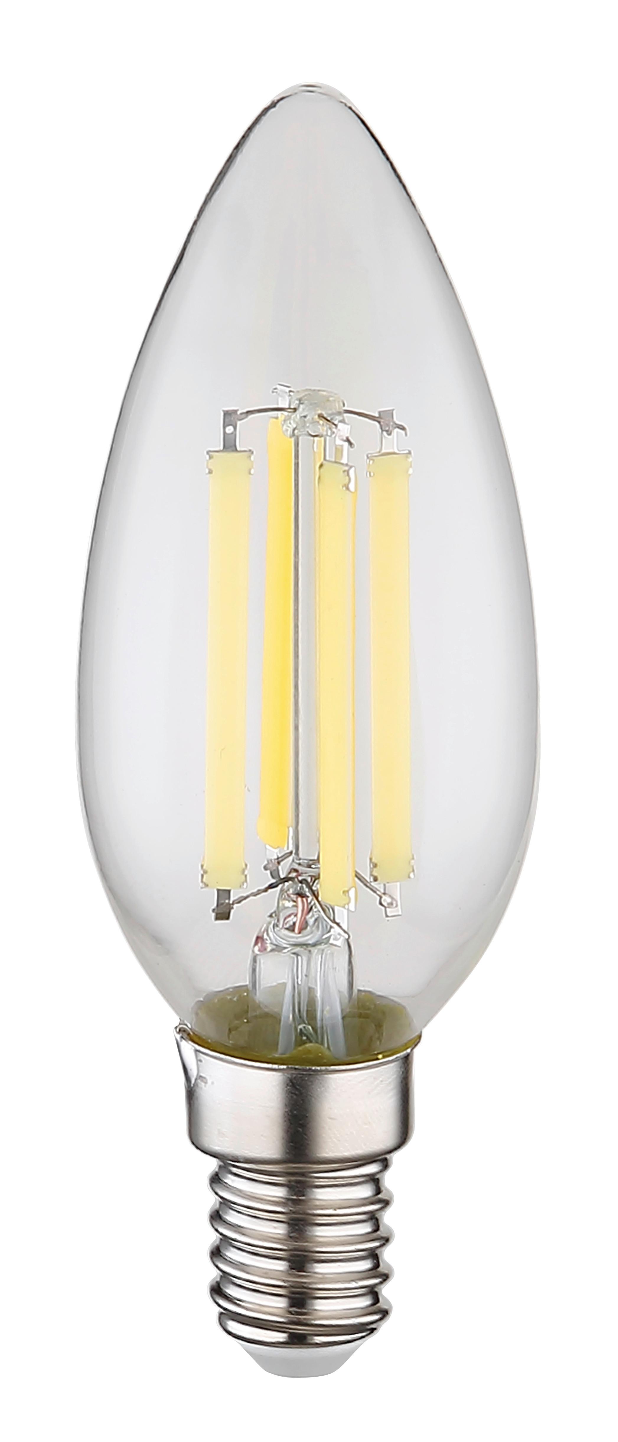 Led-sijalka 10577ck - prozorno, kovina/steklo (3,5/9,8cm) - Globo