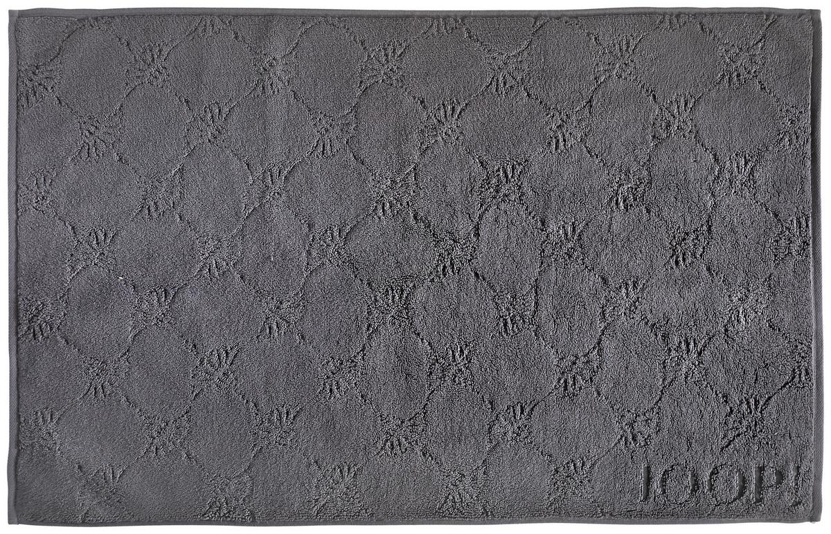 DYWANIK ŁAZIENKOWY JOOP! UNI CORNFLOWER - antracytowy, Basics, tkanina (50/80cm) - Joop!