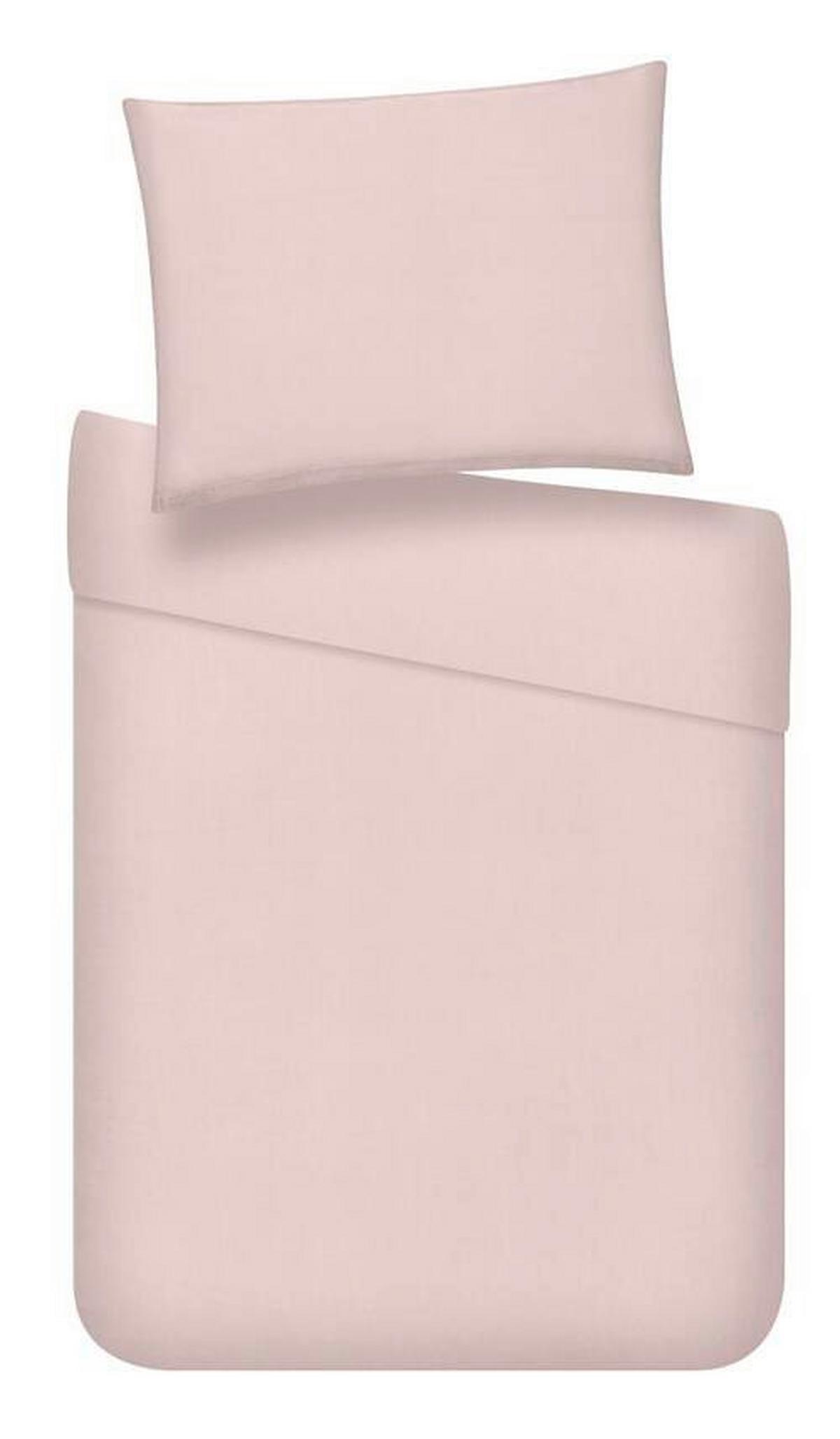 Bettwäsche Stone Washed ca. 160x210cm - Rosa, Romantik / Landhaus, Textil (160/210cm) - Modern Living