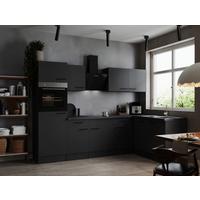 Kotna Kuhinja Z Aparati Oliver, 280x172cm - temno siva/črna, Design, kovina/leseni material (280/172cm) - Respekta