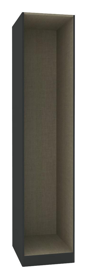 Kleiderschrankkorpus "UNIT" in Anthrazit - Anthrazit, Modern, Holzwerkstoff (45,6/210/56,5cm) - Based