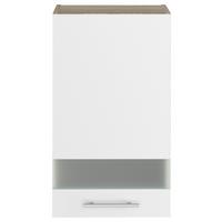 CORP SUPERIOR DE BUCĂTĂRIE CORINA - stejar Sonoma/alb, Modern, plastic/sticlă (40/72,4/34,6cm) - Based