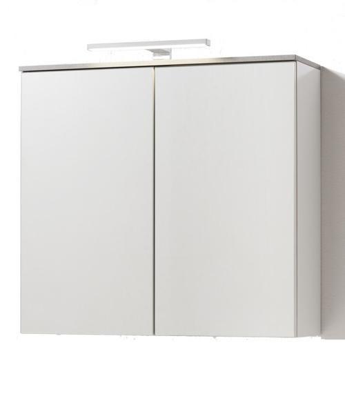 Spiegelschrank in Weiß - MODERN, Holzwerkstoff (70/65/22cm) - Mömax