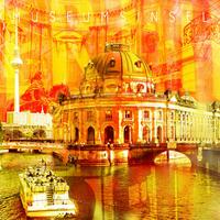 Metallbild Teo ca. 50x50cm - Multicolor, Metall (50/1,5/50cm) - Modern Living