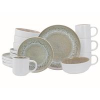 Kombinirani Servis Nordic Fjord Sand, 16-Delni - bela/bež, Basics, keramika - Creatable