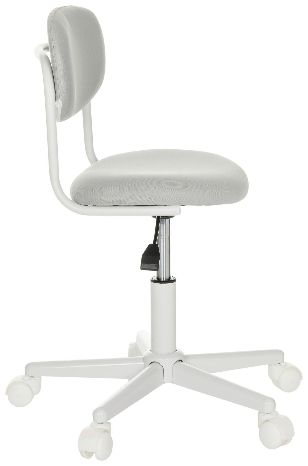 Otroški Vrtljivi Stol Kiddy Base I, Siva - siva/bela, Basics, umetna masa/tekstil (60/72-83/60cm) - MID.YOU