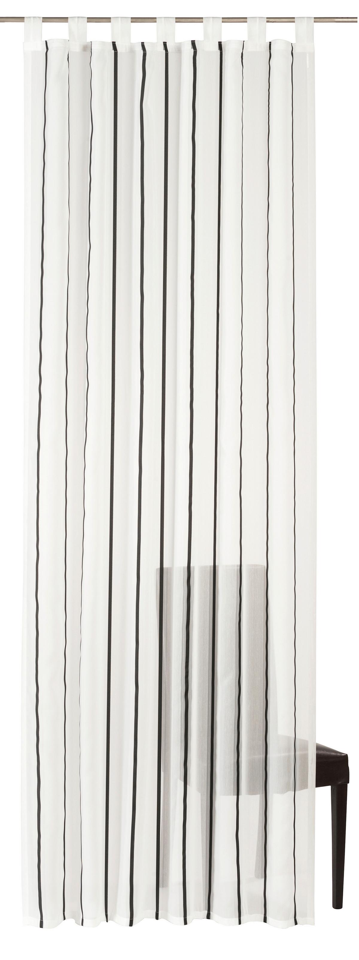 ZASŁONA NA SZELKACH 2ER SET FD BITS AND BYTES 08 - biały/brązowy, Basics, tkanina (140/255cm)