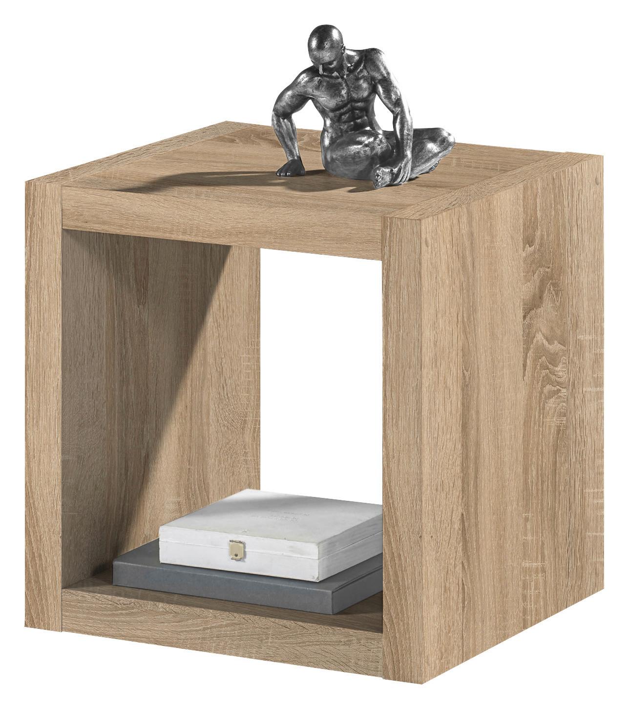 REGAŁ DZIAŁOWY STYLE - kolor dębu sonoma, Design, materiał drewnopochodny (41/41/38cm) - Carryhome