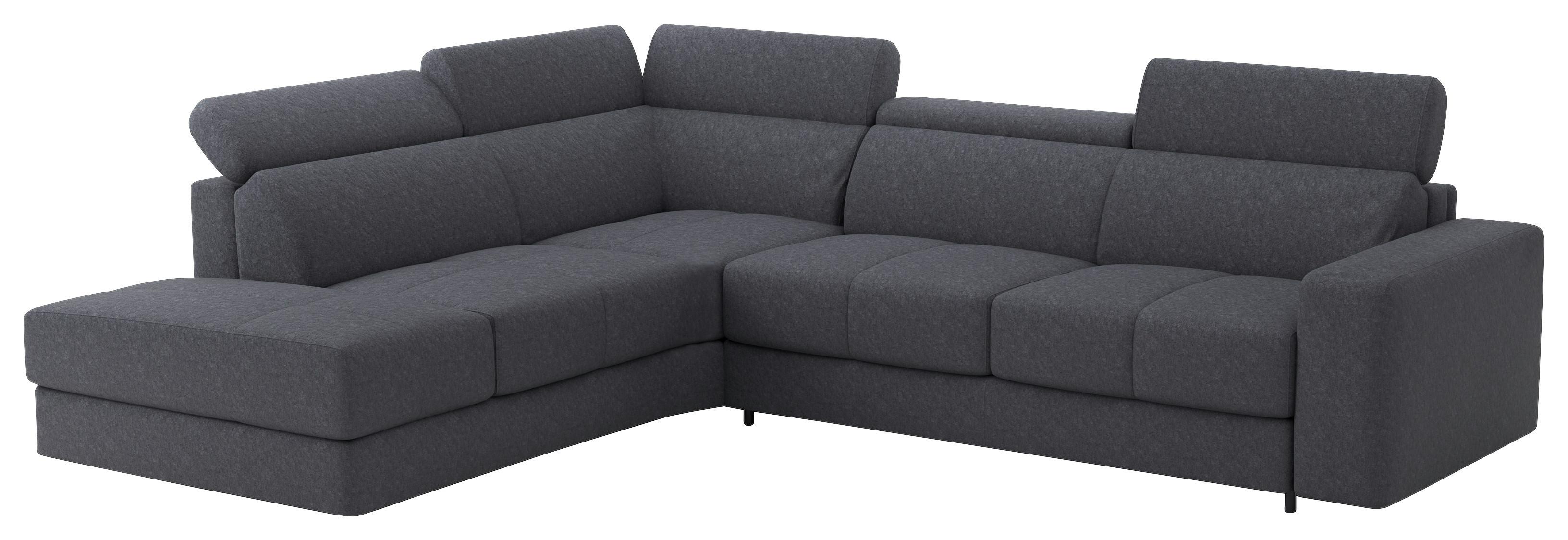 Sarokkanapé Florida - kékesszürke, Modern, textil (236/302cm) - Mömax