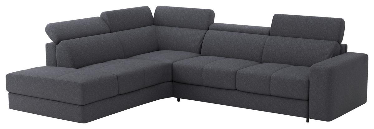 Sarokkanapé Florida - kékesszürke, Modern, textil (236/302cm) - Mömax