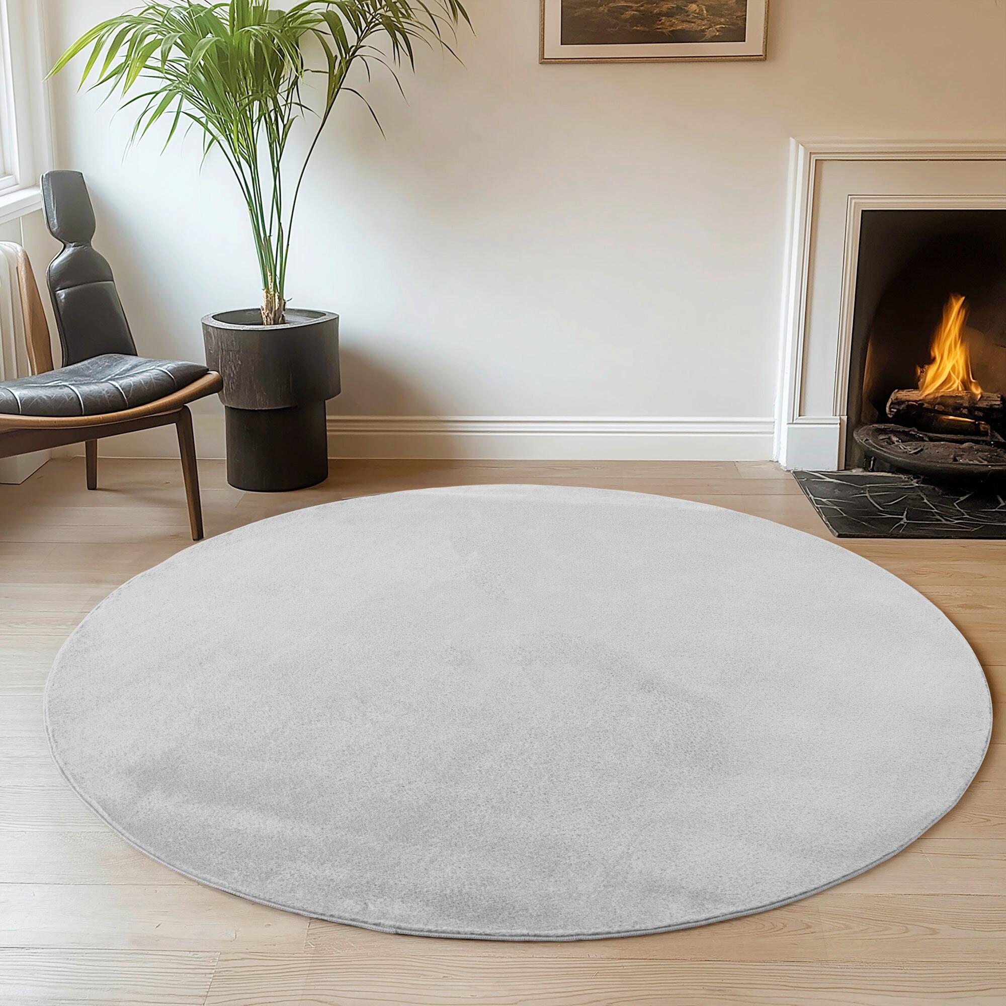 Tkana Preproga Joy, Srebrna, 80cm - srebrne barve, Design, tekstil (80cm)