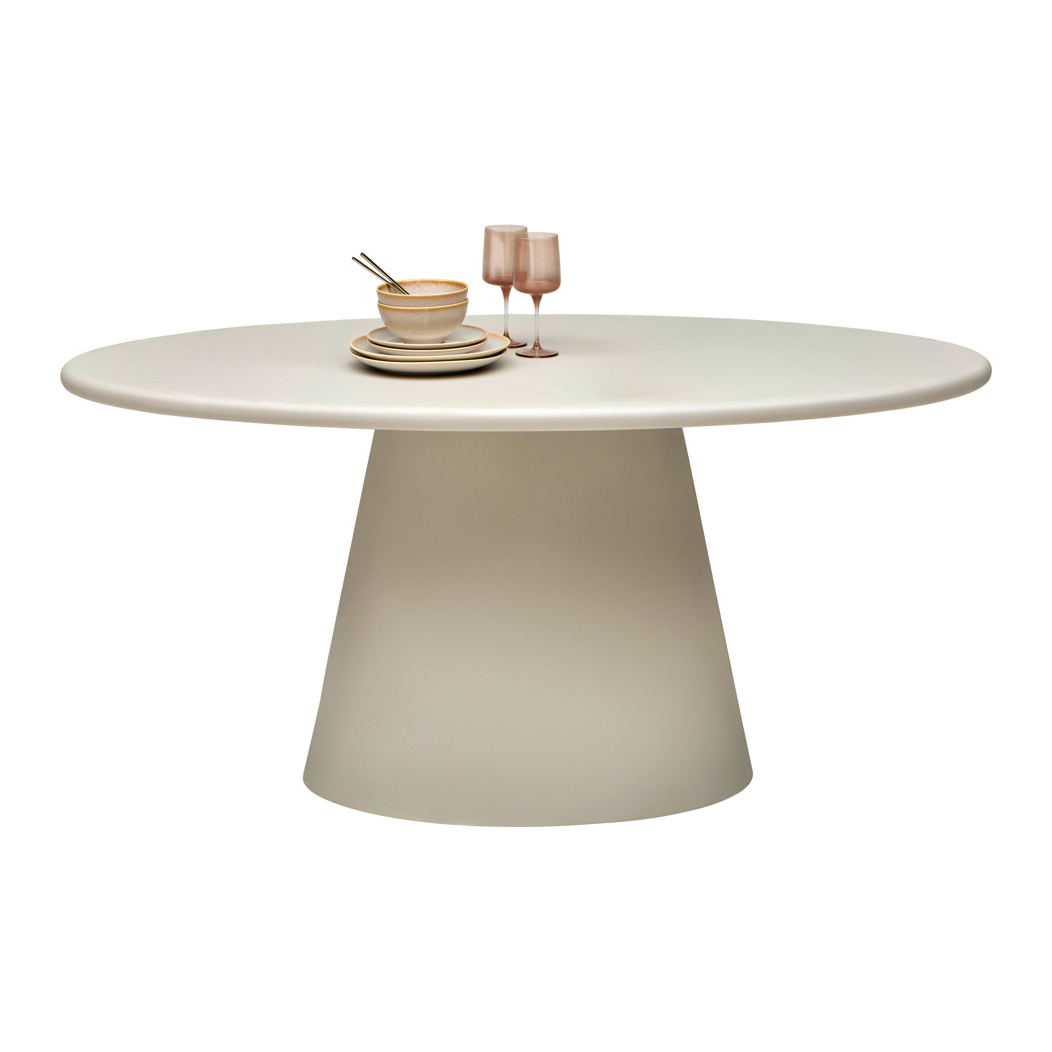 Esstisch Elton Mikrozement Hellgrau - Hellgrau, MODERN (160/75/90cm) - Based