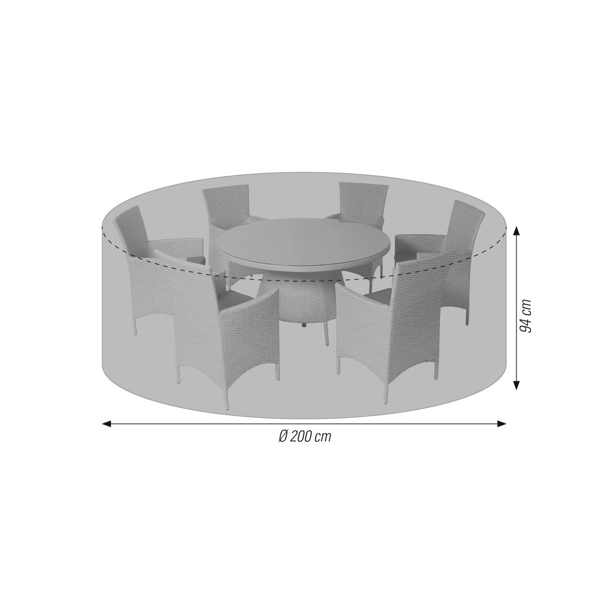 Zaščitna Prevleka Atilla, 200x94cm, Antracit - antracit, Basics, tekstil (200/94cm)