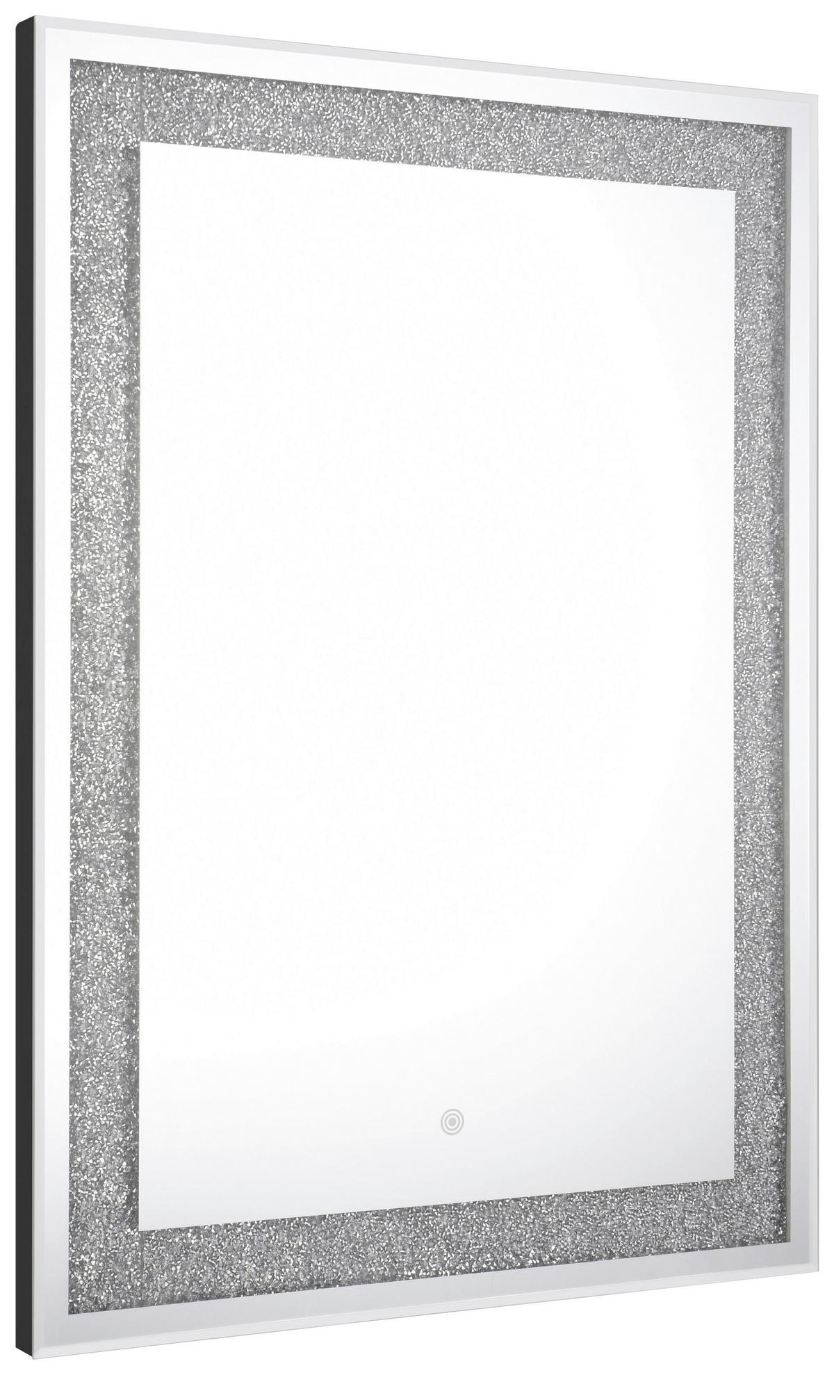 LUSTRO ŁAZIENKOWE HERMINE - kolor srebrny, Modern, szkło (50/70/3,5cm)